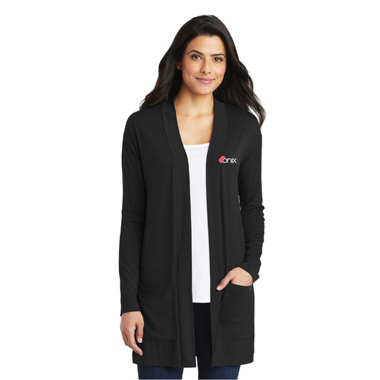 Port Authority Ladies Concept Long Pocket Cardigan